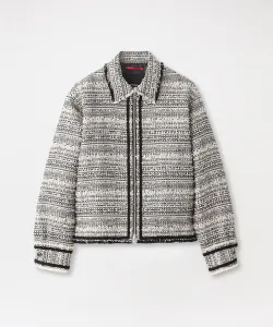 Твидовая куртка на молнии Loveless, цвет Black