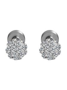 Adeliás Женские серьги - Серьги-гвоздики из нержавеющей стали серебристого цвета