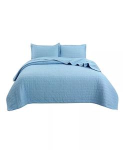 Комплект из 3 покрывал большого размера из 100% хлопка с вышивкой - King MarCielo, синий