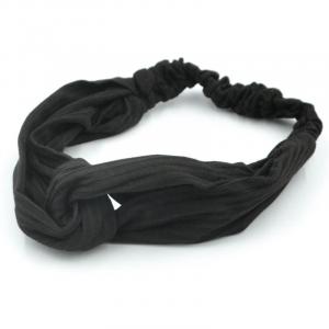 Ободок для волос с узлом в стиле бохо, черный Inna Marka