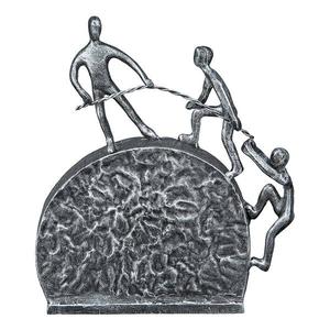 Декоративная скульптура GILDE Lifting, серебряный