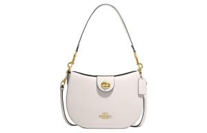 Сумка через плечо Ella из кожи коровы среднего размера женская белая COACH