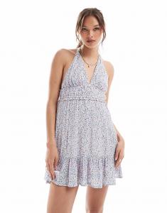 Комбинезон на бретелях Danielle цвета «Изабель» с цветочным принтом розового цвета Cotton On