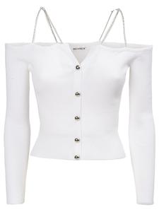 Вязаный кардиган Influencer, белый