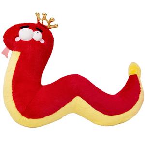 Плюшевая кукла Crown Snake Dolls высота 65см длина 85см Mise, красный