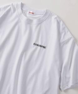 Футболка унисекс с коротким рукавом, вышивка бренда Converse, технология Coolmax, компактная, белая