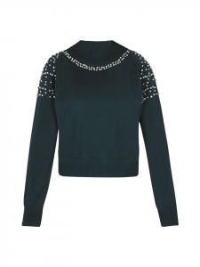 Пуловер faina Pullover, темно-зеленый