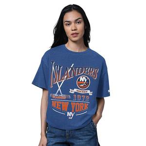 Женская футболка New York Islanders Hall of Fame оверсайз в цвете heather royal Starter