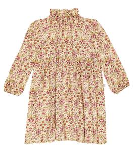 Платье с оборками и цветочным принтом Il Gufo, желтый