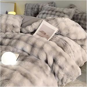 Zixmix Комплект постельного белья Luxury зимний утолщенный теплый плюшевый
