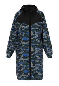Уличное пальто urban rain by Schmuddelwedda, Light Blue/Dark Blue/Mottled Blue