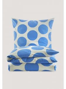 Hessnatur Комплект постельного белья Hessnatur Renforcé BOLLO из чистого органического хлопка василькового цвета