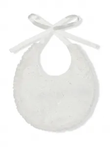 Нагрудник с кружевом Dolce & Gabbana Kids, белый