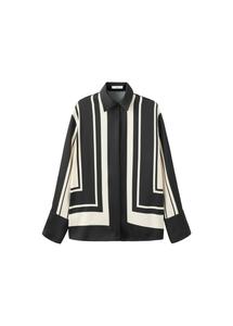 MANGO Рубашка 'Carol' в черном цвете