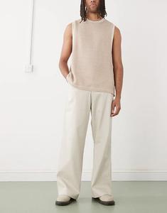 Широкие брюки-чинос New Era NY Yankees цвета «камень»