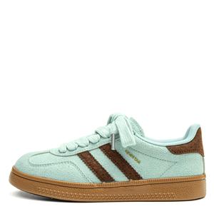 Женские нескользящие износостойкие низкие кроссовки для скейтбординга STAE, Green Brown