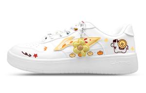 Мужские плавучие скейтбордные кроссовки Li Ning с увеличенной высотой, износостойкими, дышащими и нескользящими подошвами., белый