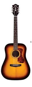 Акустическая гитара Guild D-140 Dreadnought размером All Solid в цвете Antique Burst с чехлом
