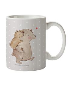 Детская кружка Папа Медведь без слов, пастельно-серого цвета Mr. & Mrs. Panda