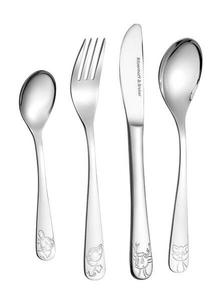 Детские столовые приборы лесные звери 4 шт. Ritzenhoff, серебряный