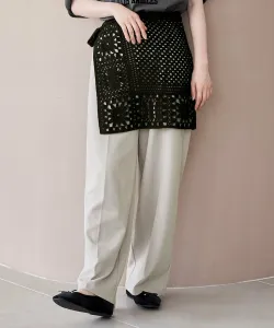 Вязаная крючком юбка-обертка Представлено на YouTube Coen, цвет Black