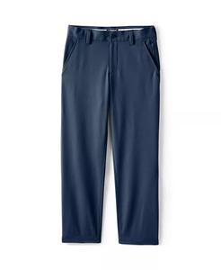 Школьная форма для больших мальчиков, брюки-чинос с железным коленом для активных выступлений Lands' End, синий