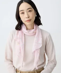 шарф с ботаническим принтом