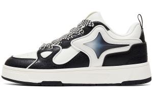 Кроссовки для скейтбординга мужские низкие черно-бежевые PEAK