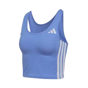 Футболка-топ 3 Stripes Crop Adidas, синий