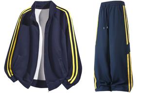 WARRIOR Куртка женская коллекции "Верхом на ветру", Navy Blue+Navy Blue & Yellow Stripes (Stripes Sports Suit)