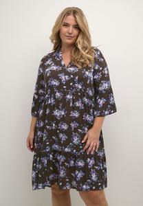 Летнее платье CURVE KCAMI Kaffe Curve, разноцветный с цветочным узором