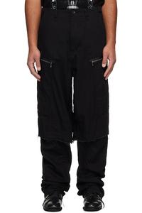 Брюки-Карго с эффектом ржавчины Julius, черный