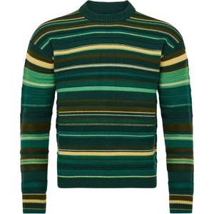 Полосатый вязаный джемпер JW Anderson, зеленый