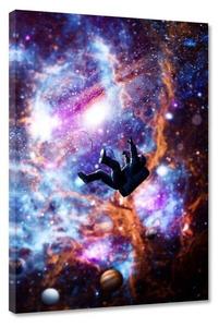 Картина на холсте Hustling Sharks DER FREIE FALL, синий