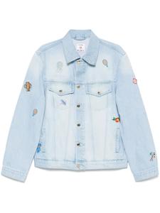 Джинсовая куртка с вышивкой Casablanca, синий