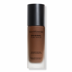 Оригинальная жидкая тональная основа Pure Serum Radiant Natural Liquid Foundation Mineral SPF 20 bareMinerals, Deep Neutral 6 (very deep warm skin with a golden hue)