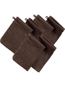 Erwin Müller Махровые рукавицы для мытья посуды, 6 штук, Heidelberg, коричневого цвета