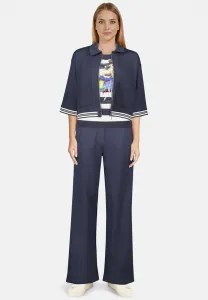 Топ с длинными рукавами Betty Barclay, Dunkelblau/Weiß