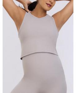 Укороченная майка с круглым вырезом и спинкой-борцовкой для беременных - Материнство Motherhood Maternity, Opal