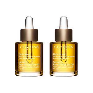 Три масла для лица сандаловое защитное сыворотка увлажняющее увлажнение для чувствительной кожи CLARINS, 30ml*2
