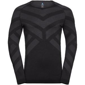 Майка bl top roundneck l/s natural + Odlo, черный