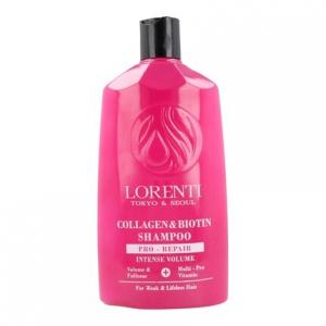 Шампунь для волос 630 мл с коллагеном и биотином Lorenti