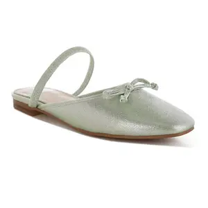 Женские мюли Opalia с блестящим бантом Rag & Co, зеленый
