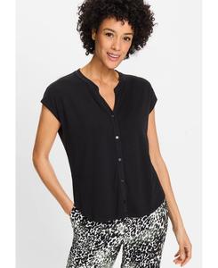 Женская трикотажная туника-рубашка Effortless Olsen, Black