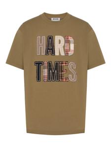 Moschino футболка с надписью, зеленый