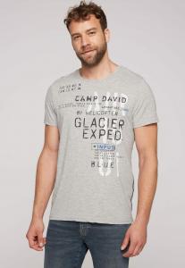 Футболка с принтом Camp David, серый