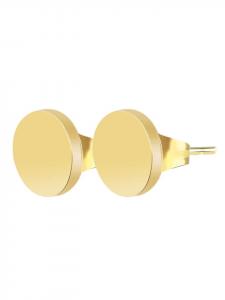 Adeliás Женские серьги - серьги-гвоздики из нержавеющей стали в золотом исполнении