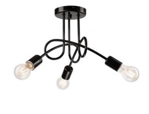 Потолочный светильник Lamkur Camilla, черный - металл - 36 x 30 x 36 см