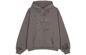 Толстовка мужская Balenciaga Caps Destroyed Oversize, бежевый