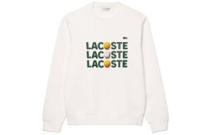 Свитшот из хлопка с принтом логотипа LACOSTE, белый